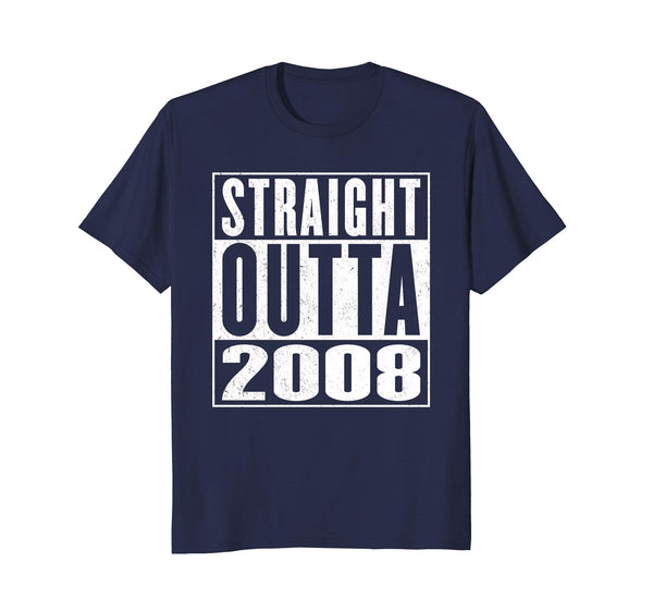 Straight Outta 2008 Shirt Vintage 10th Birthday Gift Shirt