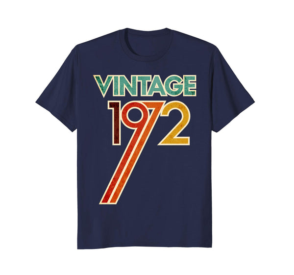 Vintage 70s Design 1972 Birthday T Shirt 46th 46 Years Old