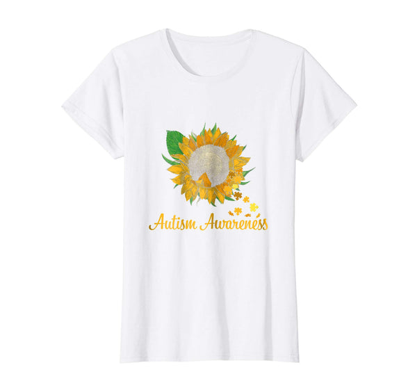 Autism Awareness Sunflower Gift For Autism Supports T-shirt