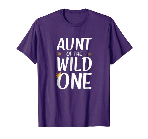 Aunt Of The Wild One Thing Shirt Womens 1st Birthday Gift
