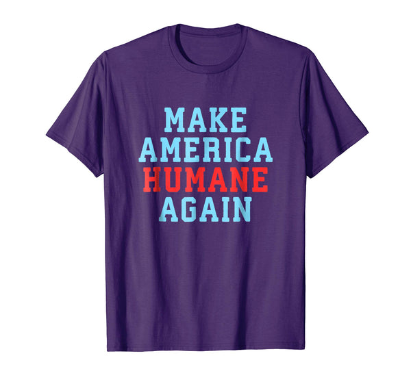 Make America Humane Again Political Protest US Flag Shirt
