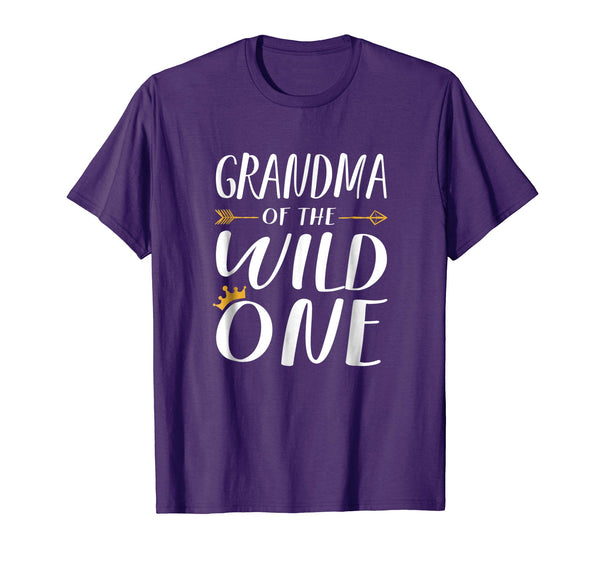 Funny Shirt Cute Grandma Of The Wild One Thing 1st Birthday