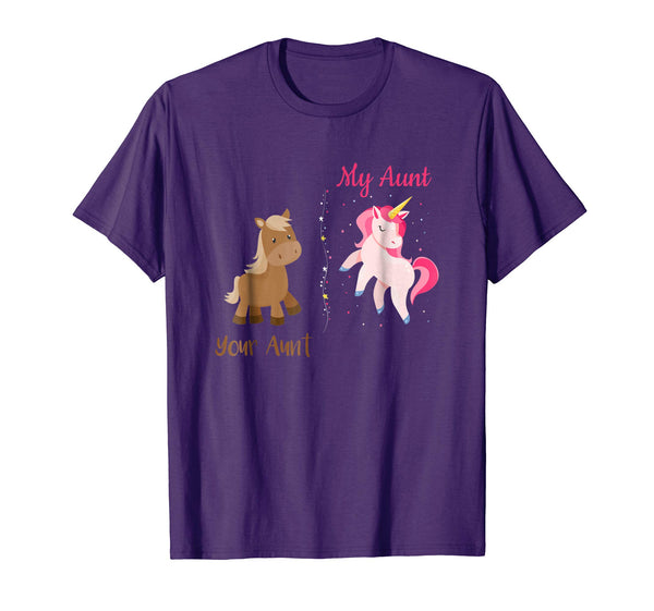 Your Aunt My Aunt Horse Unicorn Funny T-Shirt For Cool Aunt