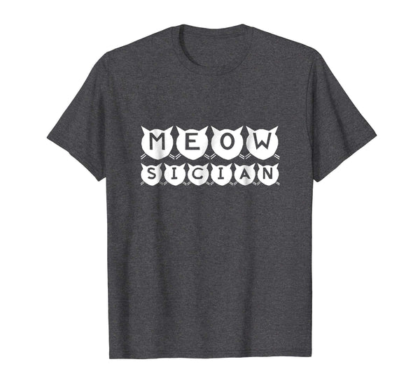 Meowsician T Shirt A shirt for musicians who love cats