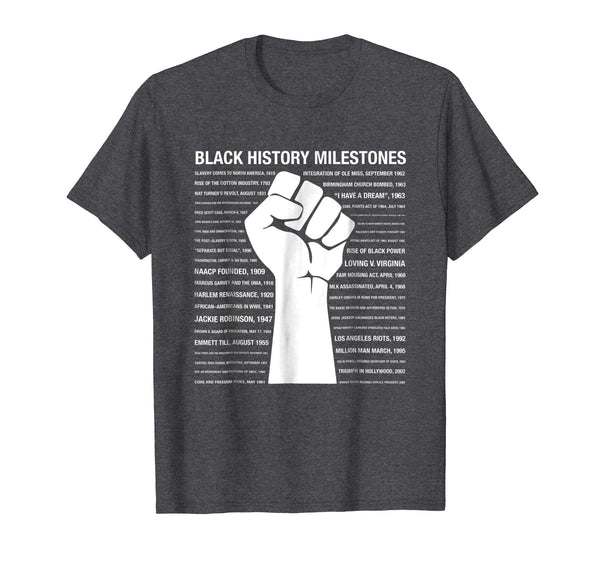 Black History Milestones Shirt - Black History Month TShirt