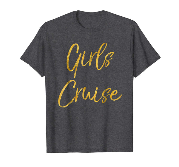 Girls Cruise Shirt Cute Gold Matching Cruising Trip Shirts