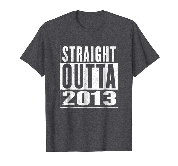 Straight Outta 2013 Shirt Vintage 5th Birthday Gift Kids