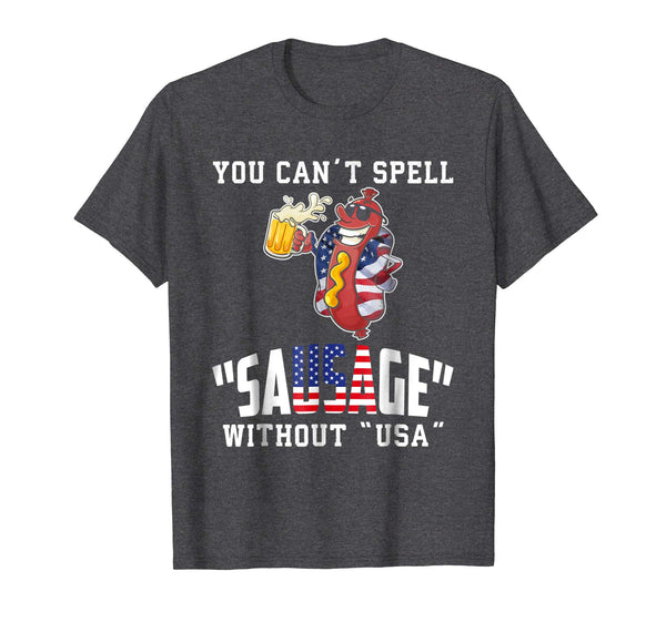 You Can't Spell Sausage Without USA T-Shirt Funny Gift