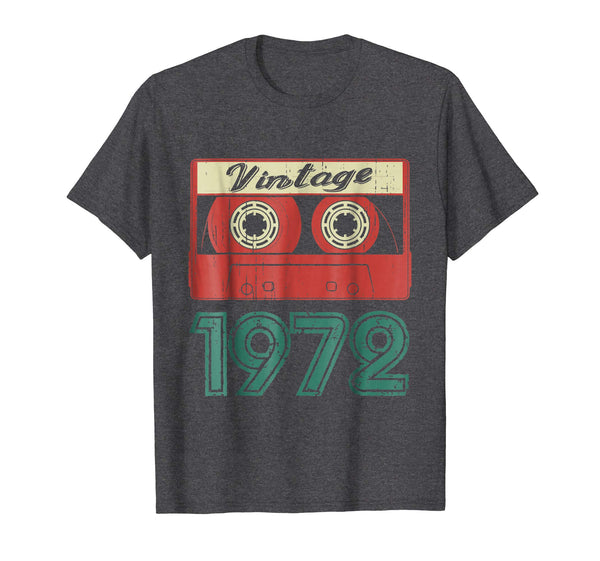 46th Birthday Gift Vintage 1972 Year Old Mixtape T-Shirt