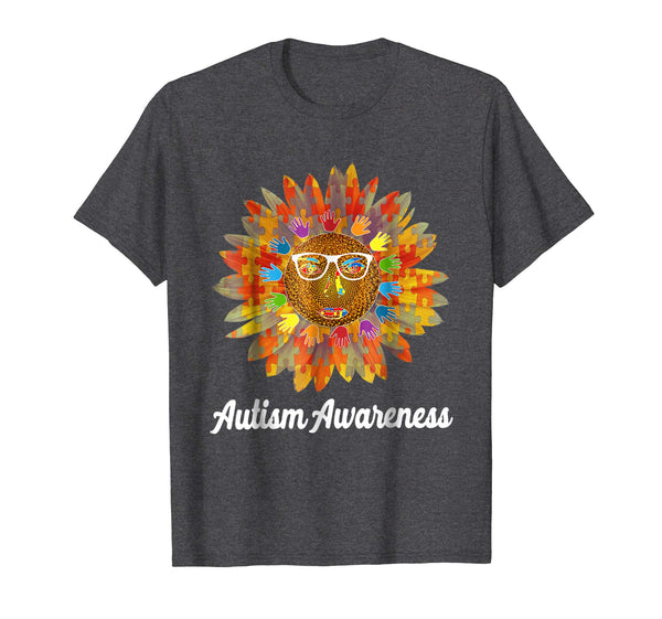 Autism Awareness Sunflower Gift For Autism Supports T-shirt