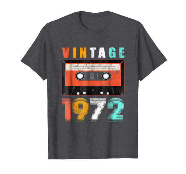 46th Birthday Gift Vintage 1972 Year Old Mixtape Shirt