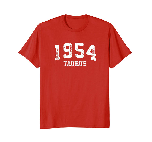 64th Birthday Gift: Vintage 1954 Taurus Zodiac Pride T Shirt