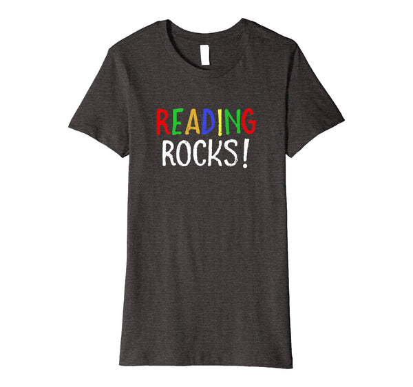 Reading Rocks! T Shirt funny teacher student cute school tee
