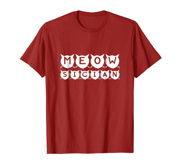 Meowsician T Shirt A shirt for musicians who love cats