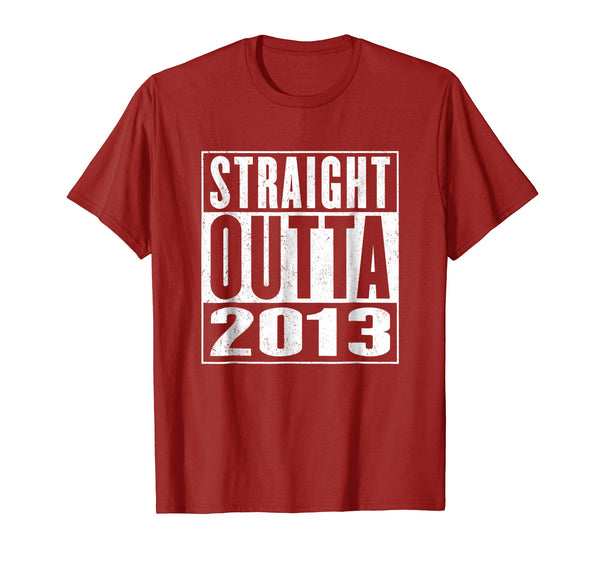 Straight Outta 2013 Shirt Vintage 5th Birthday Gift Kids