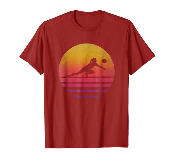 Retro Vintage Beach Volleyball Coach Player Graphic Shirt