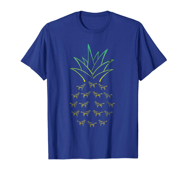 Pineapple Flat-Coated Retriever Funny T-Shirt