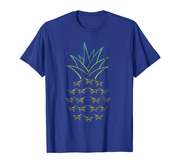 Pineapple Golden Retriever Funny T-Shirt