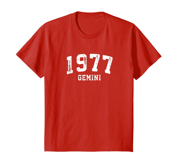 41st Birthday Gift: Vintage 1977 Gemini Zodiac Pride T Shirt