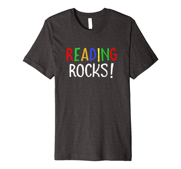 Reading Rocks! T Shirt funny teacher student cute school tee