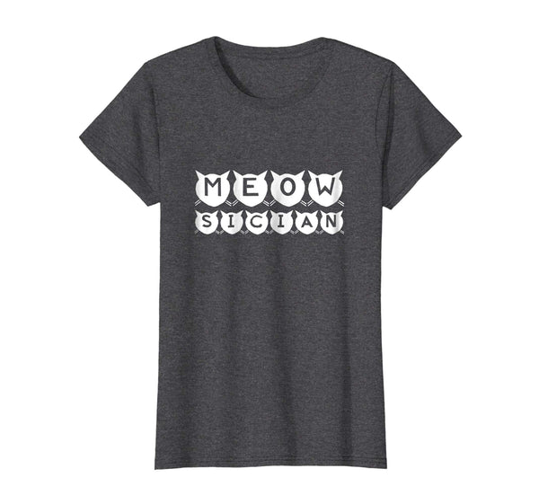 Meowsician T Shirt A shirt for musicians who love cats