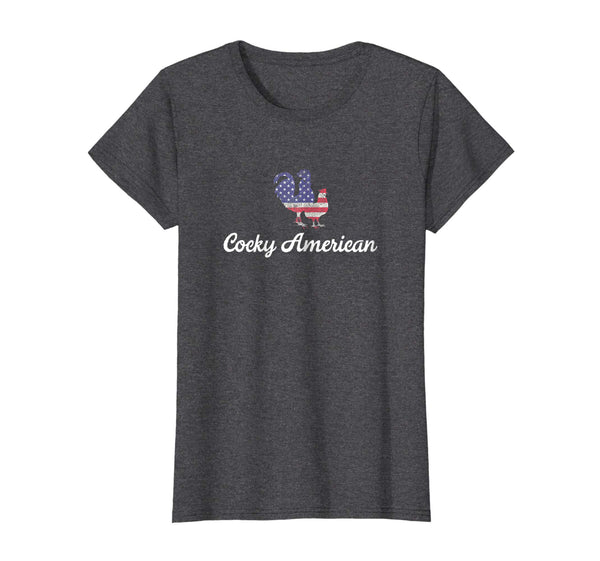 Cocky American Funny 4th Of July Chicken Lover Gift Shirt