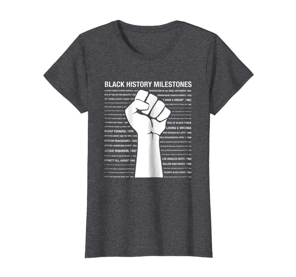 Black History Milestones Shirt - Black History Month TShirt