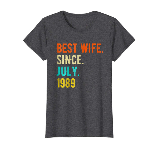 Womens Best Wife Since July 1989 29th Wedding Anniversary Gifts