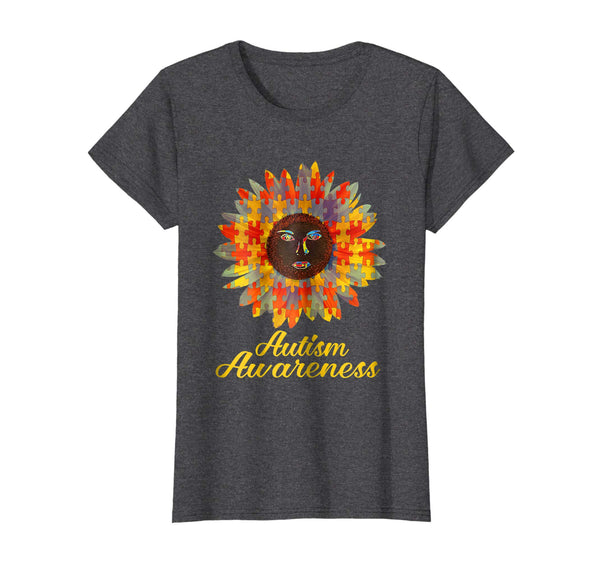 Autism Awareness Sunflower Gift For Autism Supports T-shirt