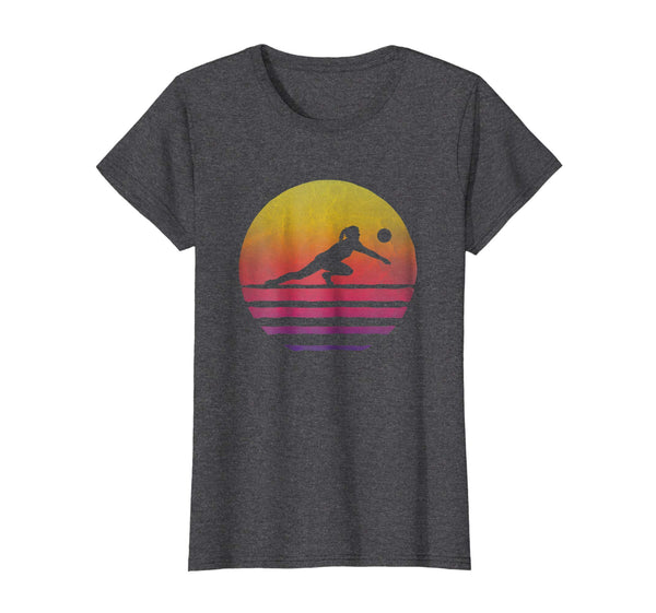 Retro Vintage Beach Volleyball Coach Player Graphic Shirt