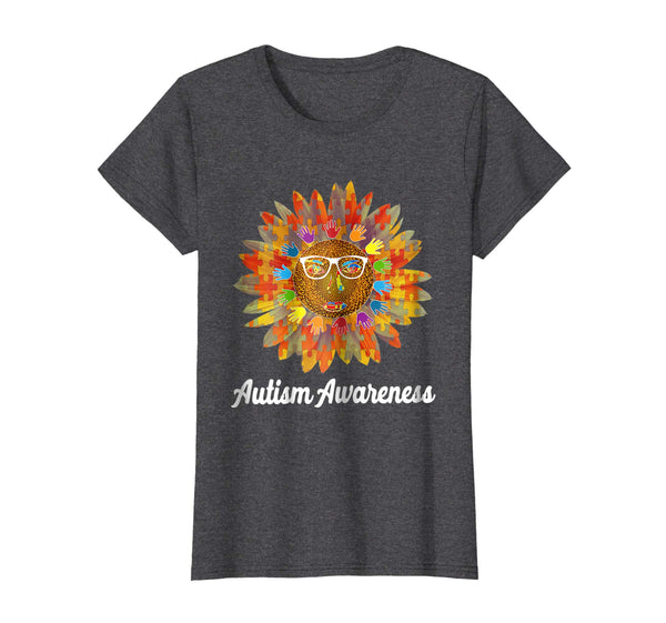 Autism Awareness Sunflower Gift For Autism Supports T-shirt
