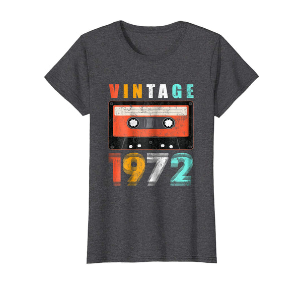 46th Birthday Gift Vintage 1972 Year Old Mixtape Shirt