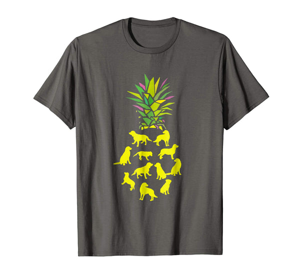 Golden Retriever Pineapple Awesome Tshirt