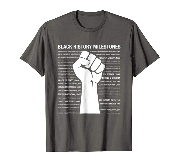 Black History Milestones Shirt - Black History Month TShirt