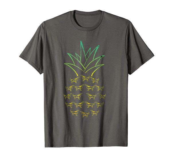 Pineapple Golden Retriever Funny T-Shirt
