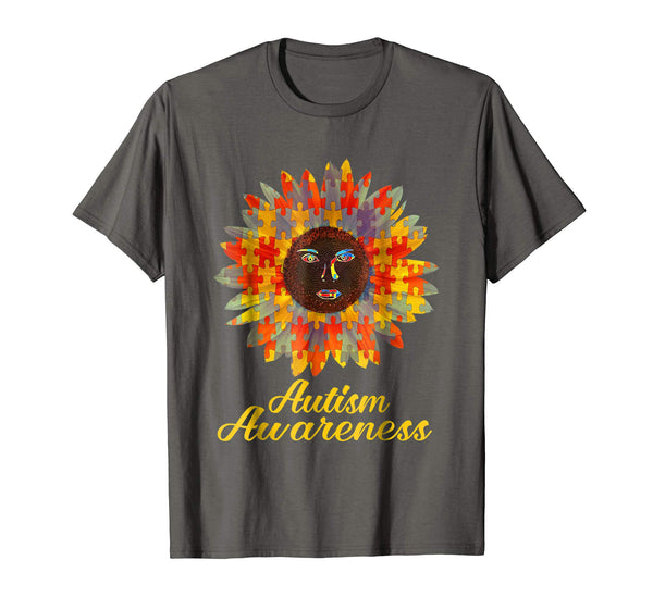 Autism Awareness Sunflower Gift For Autism Supports T-shirt