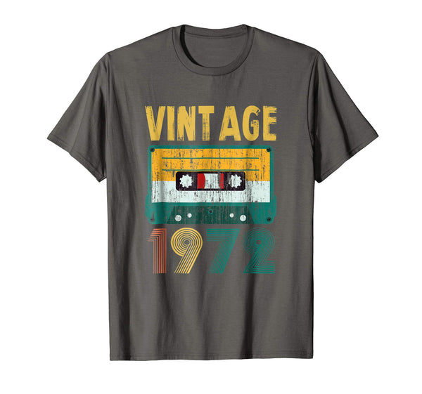46th Birthday Gift Vintage 1972 Year Old Mixtape Tees