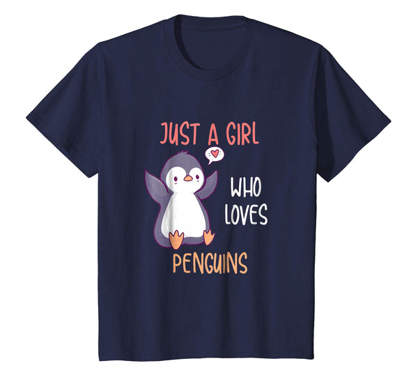 Just A Girl Who Loves Penguins Shirt, Funny Penguins TShirt