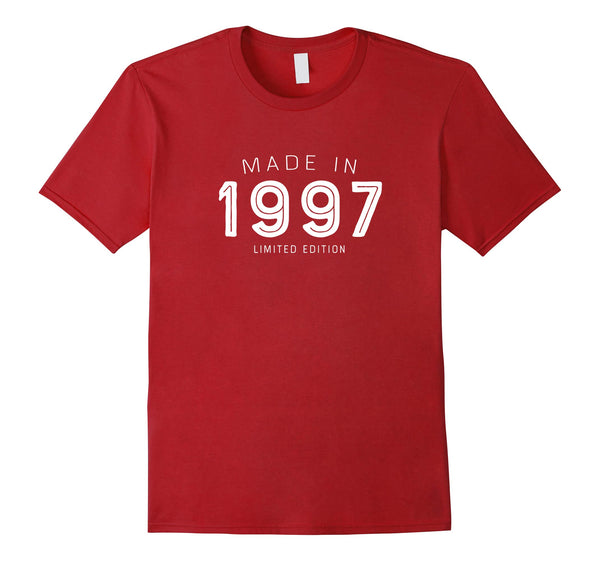 Made In 1997 Limited Edition T Shirt 21st Birthday Gift