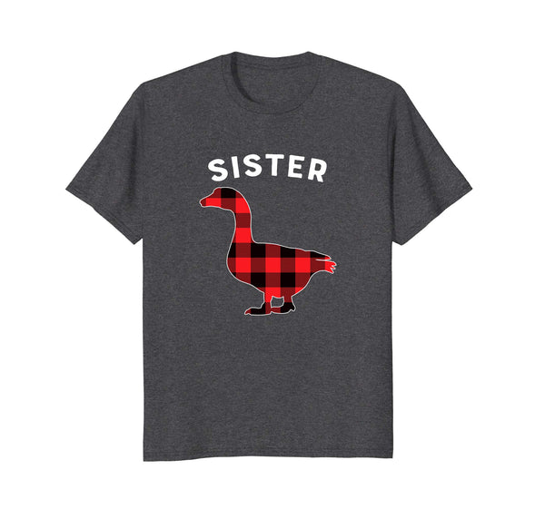 Sister Goose Cute Plaid Animal Novelty T Shirt
