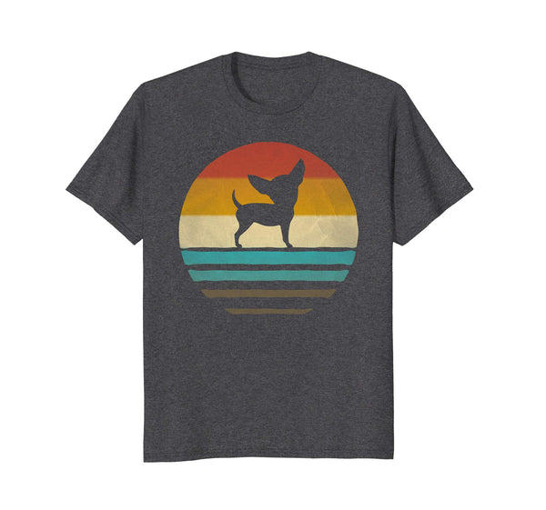 Chihuahua Dog Shirt Retro Vintage 70s Silhouette Breed Gift