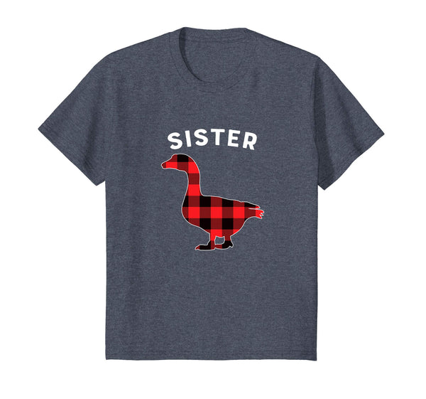 Sister Goose Cute Plaid Animal Novelty T Shirt
