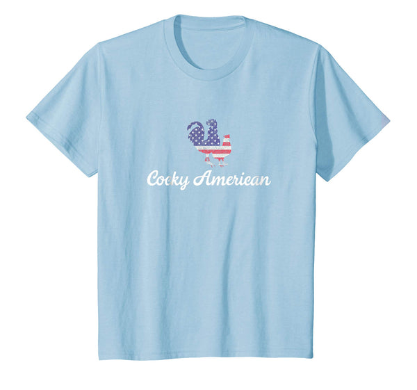 Cocky American Funny 4th Of July Chicken Lover Gift Shirt