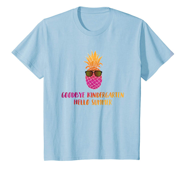 Last Day Teacher Shirt Goodbye Kindergarten Hello Summer