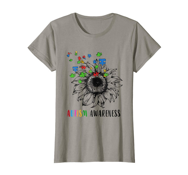 Autism Awareness Shirt Puzzle Sunflower Lover Parents Day