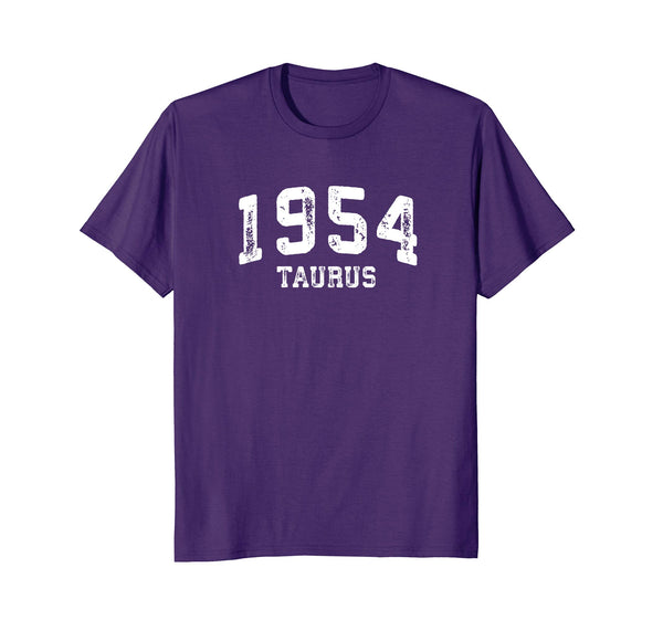 64th Birthday Gift: Vintage 1954 Taurus Zodiac Pride T Shirt