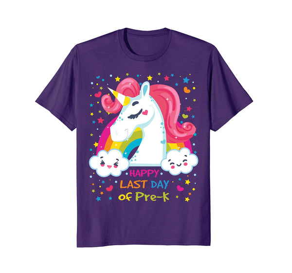 Happy Last Day Of Pre-K Teacher Student Unicorn Gift Shirt
