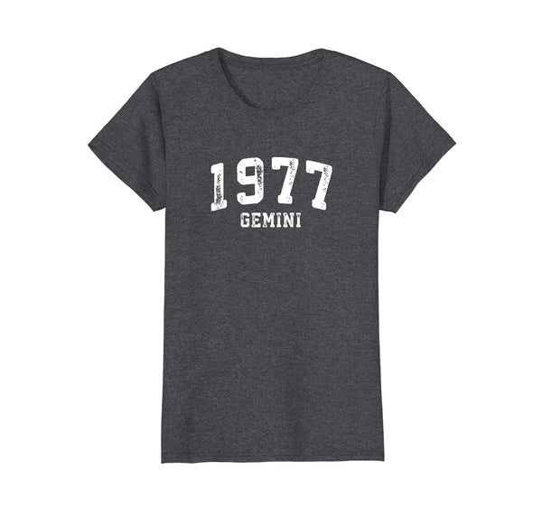 41st Birthday Gift: Vintage 1977 Gemini Zodiac Pride T Shirt