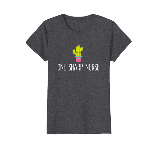 One Sharp Nurse Women's Shirt Cute Funny Cactus Cacti Gift