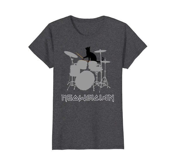 Meowsician Shirt Funny Cat Drums Musician Music Lovers Gift